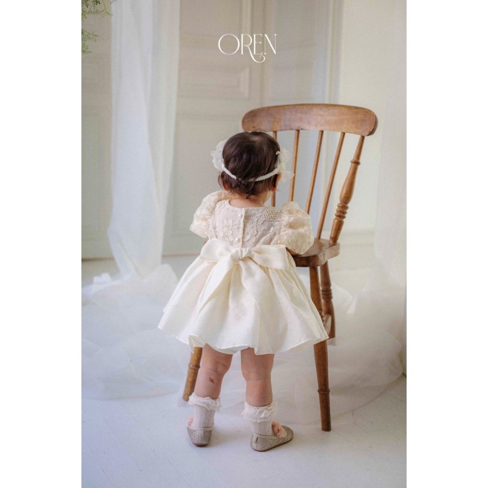 Oren 春季花童周歲婚禮洋裝/包屁洋-細節圖7