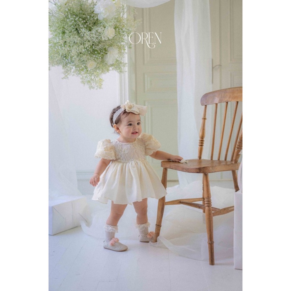 Oren 春季花童周歲婚禮洋裝/包屁洋-細節圖9