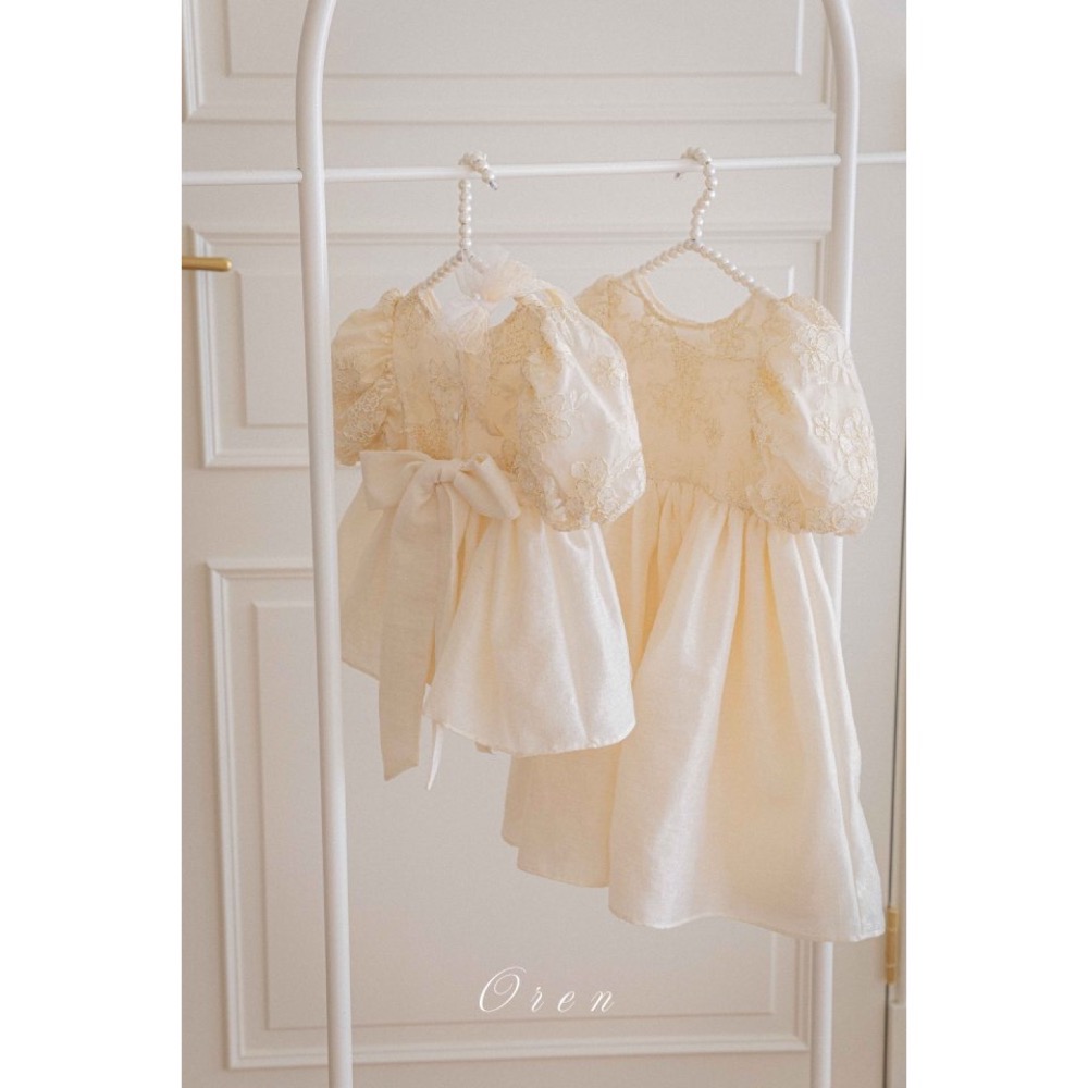 Oren 春季花童周歲婚禮洋裝/包屁洋-細節圖10