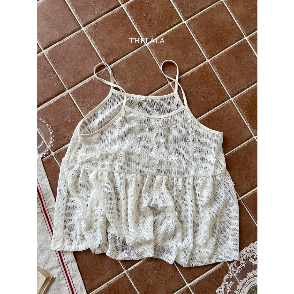 The lala 春季親子母女蕾絲外搭上衣-細節圖5