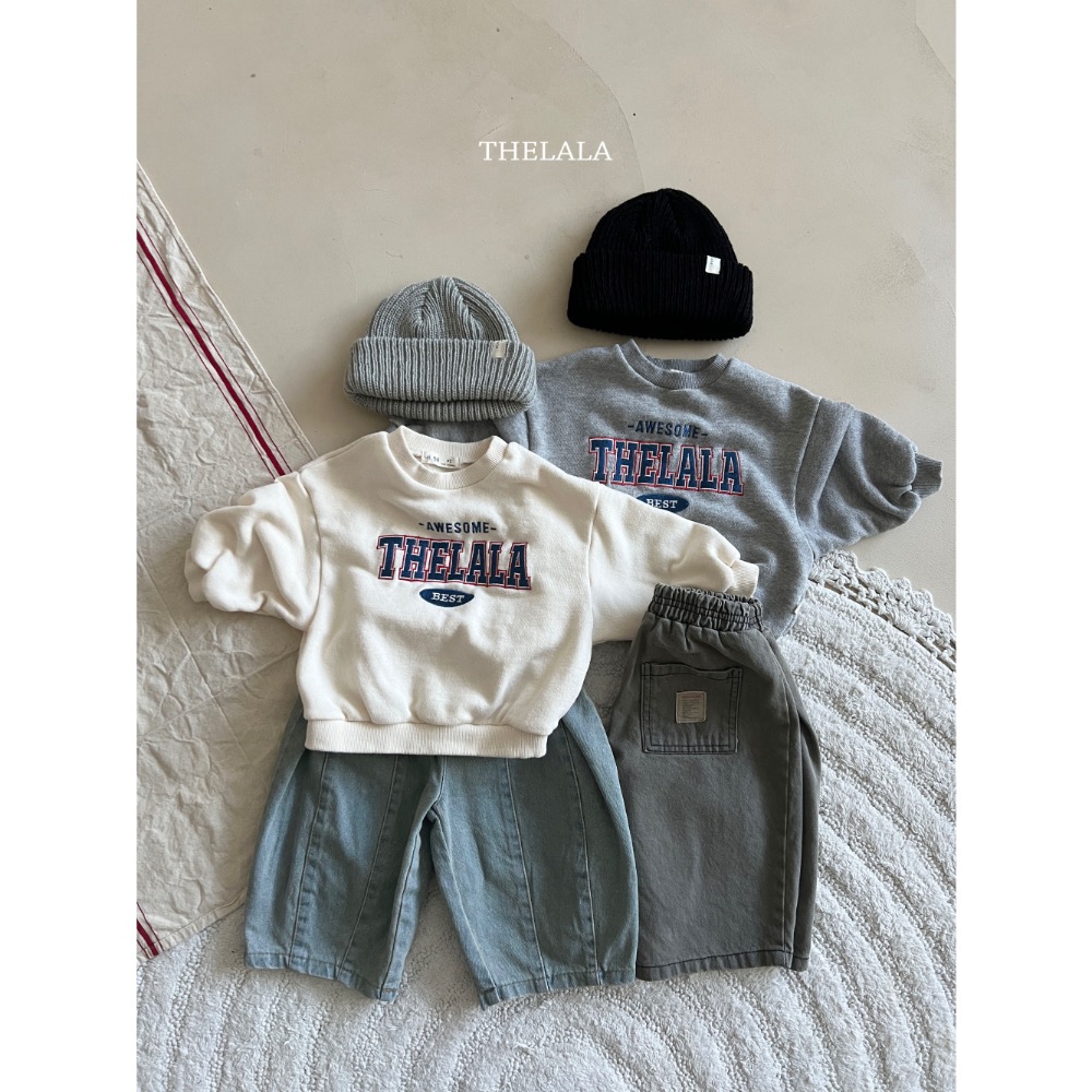 The lala 春季美式字母親子上衣-細節圖4