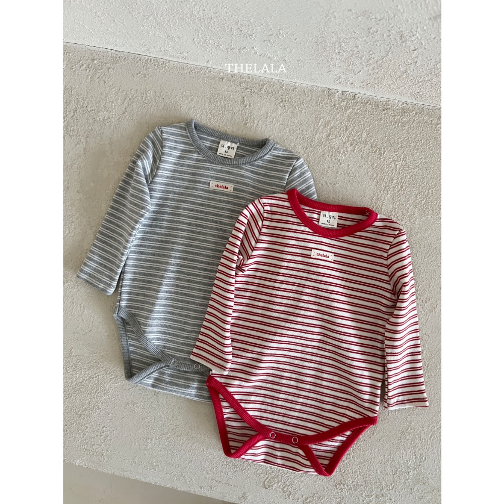 The lala 春季居家條紋包屁衣-細節圖4