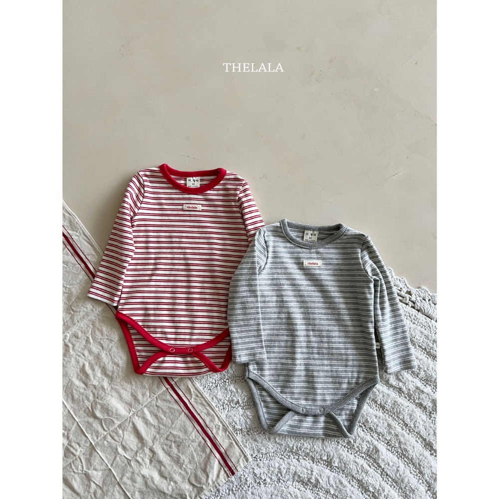 The lala 春季居家條紋包屁衣-細節圖5