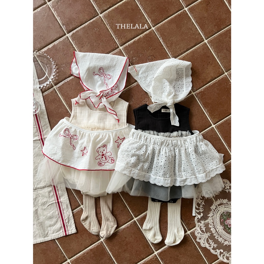 The lala春季氣質花束背心洋裝/包屁洋-細節圖10