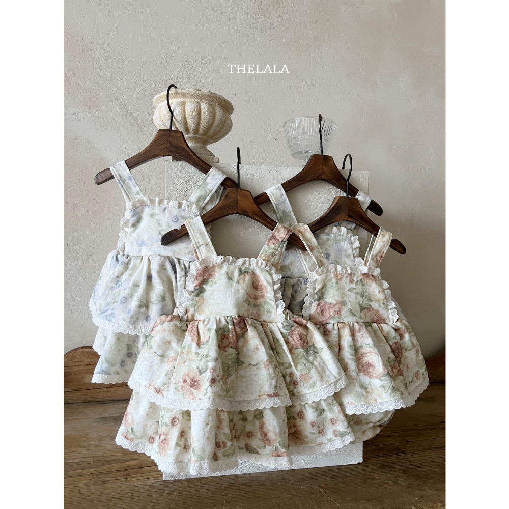 The lala 春季花花世界洋裝/包屁洋-細節圖2