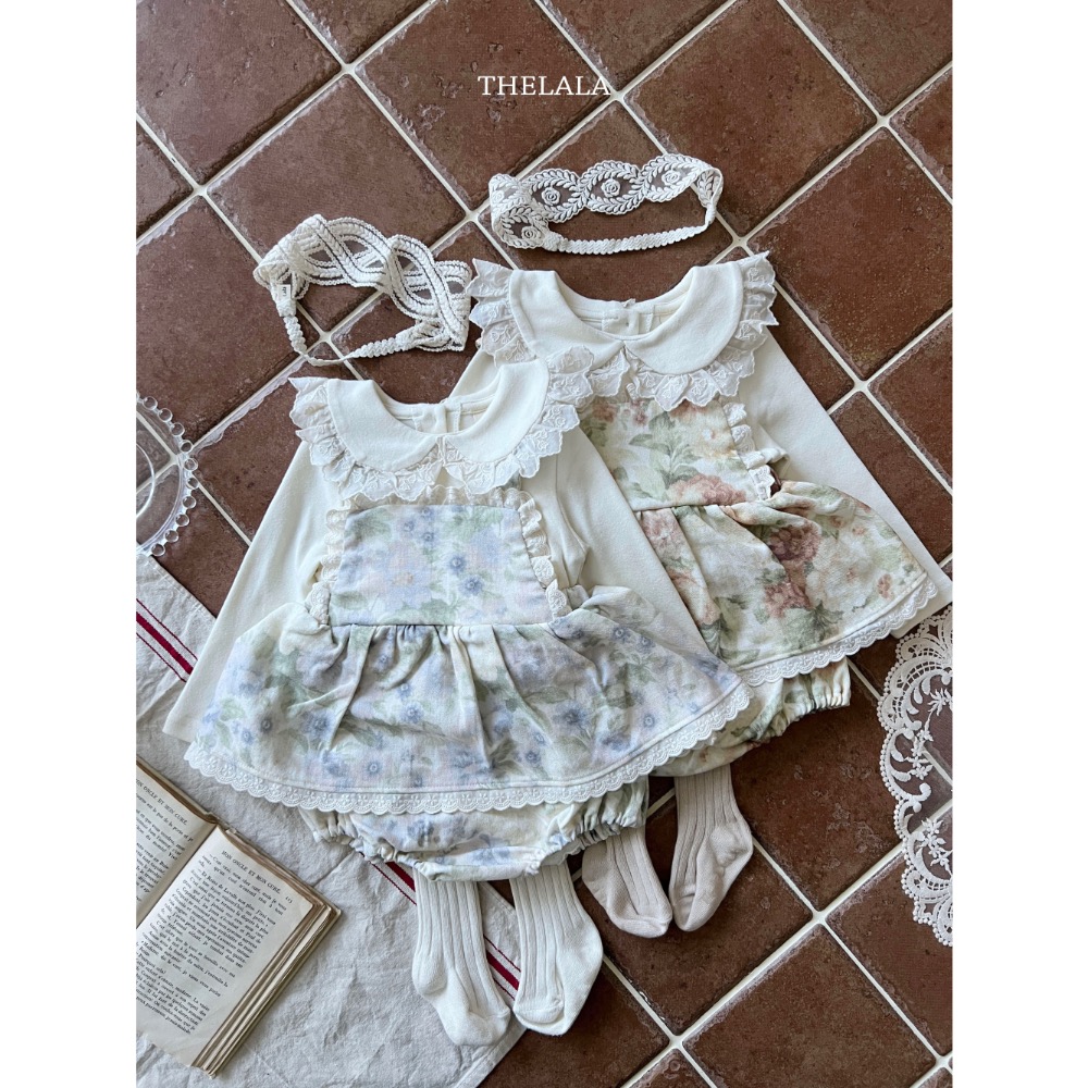 The lala 春季花花世界洋裝/包屁洋-細節圖3