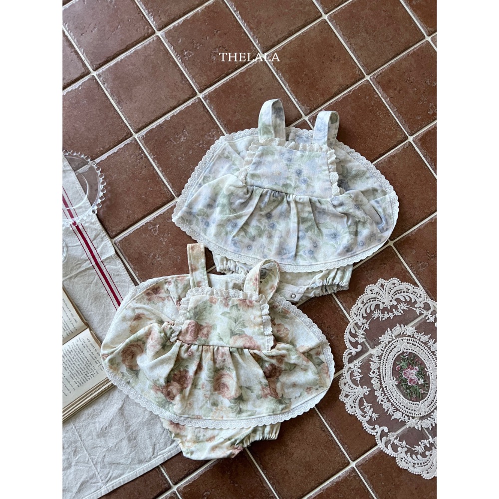 The lala 春季花花世界洋裝/包屁洋-細節圖4