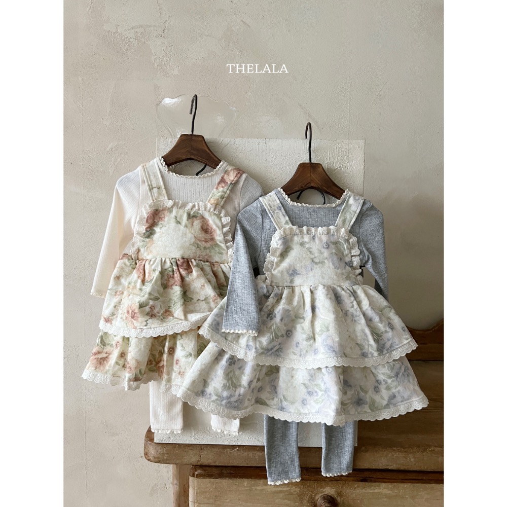 The lala 春季花花世界洋裝/包屁洋-細節圖8