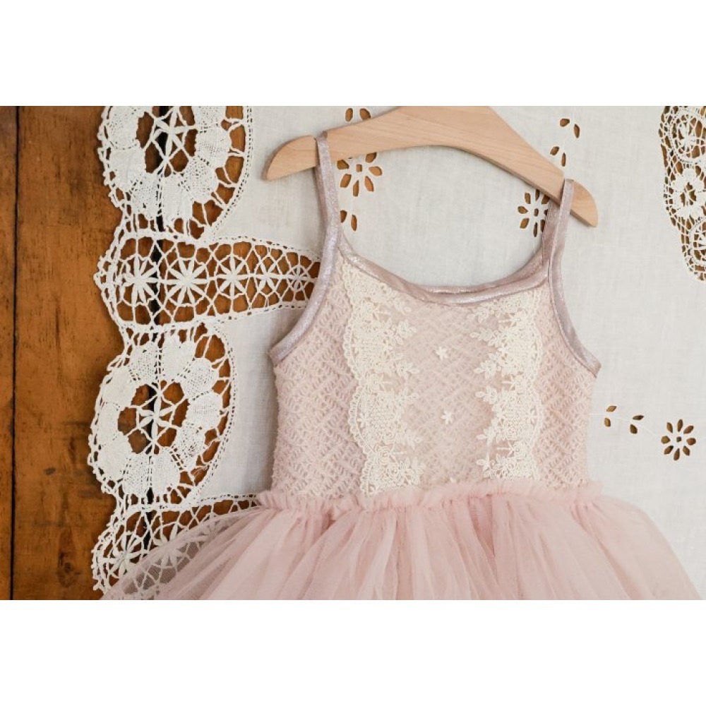 Flo 春季網紗蕾絲背心洋裝-細節圖10