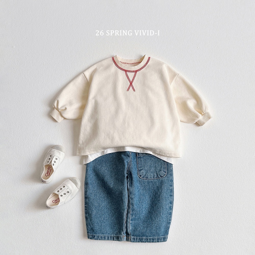 VIVID 春季撞色車線大學T-細節圖4