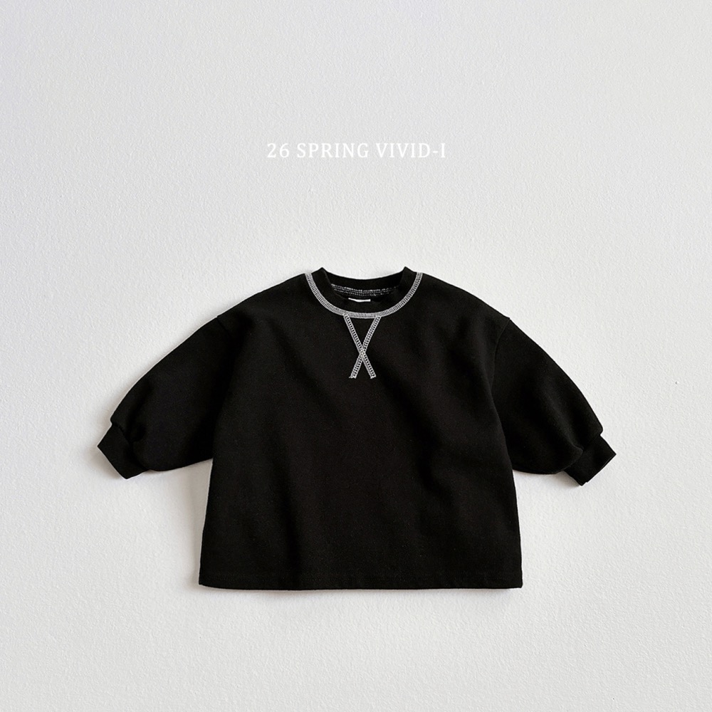 VIVID 春季撞色車線大學T-細節圖6
