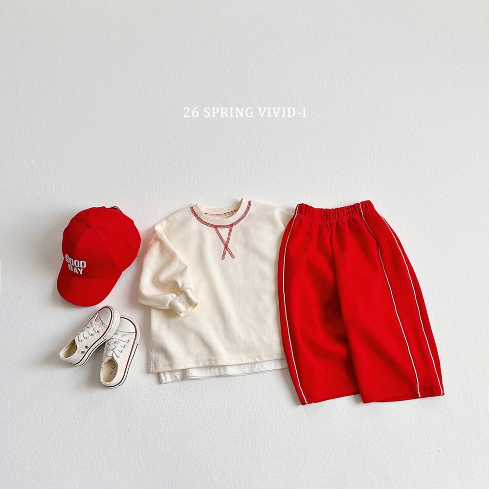 VIVID 春季撞色車線大學T-細節圖7