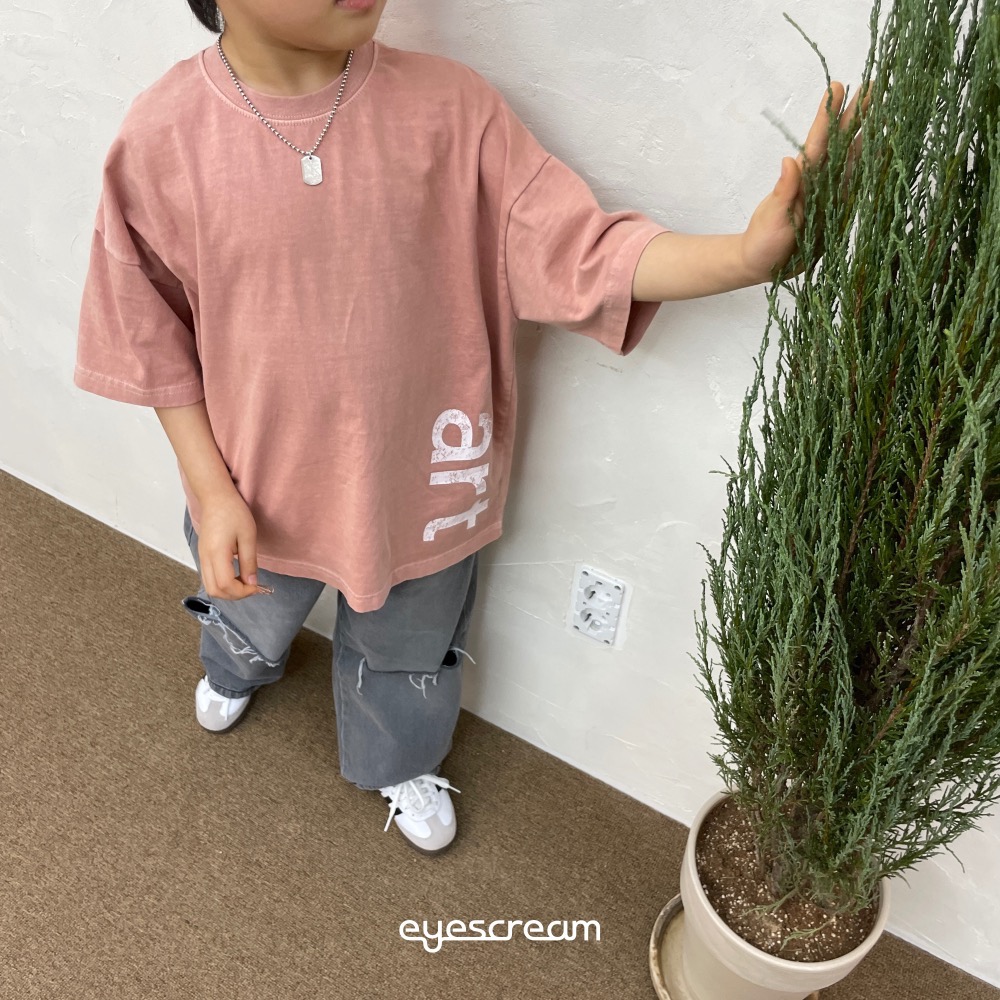 EYESCREAM春季字母印花親子T恤-細節圖5