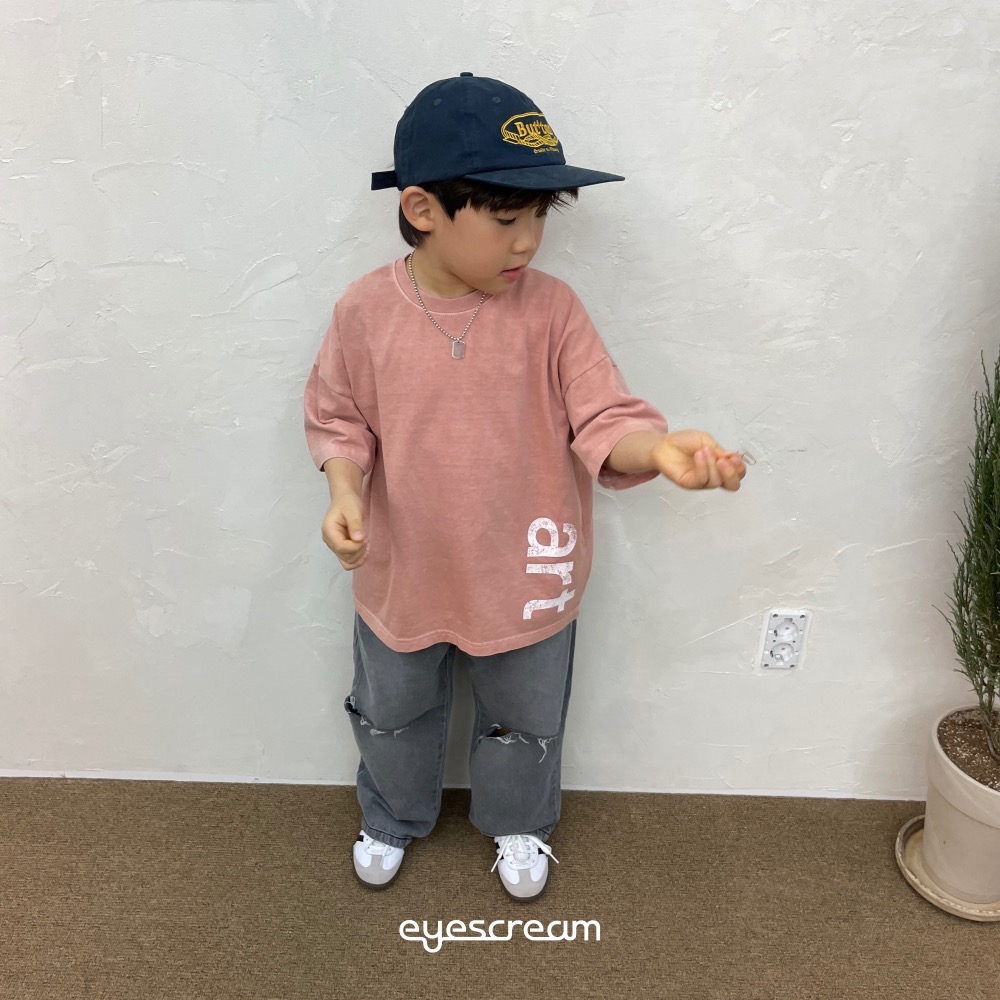 EYESCREAM春季字母印花親子T恤-細節圖7