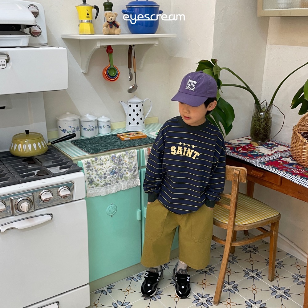 EYESCREAM春季橫條紋星星親子T-細節圖6