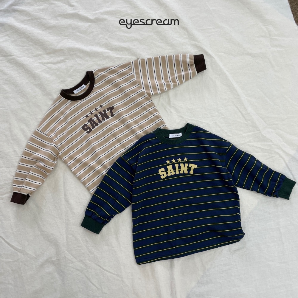 EYESCREAM春季橫條紋星星親子T-細節圖10