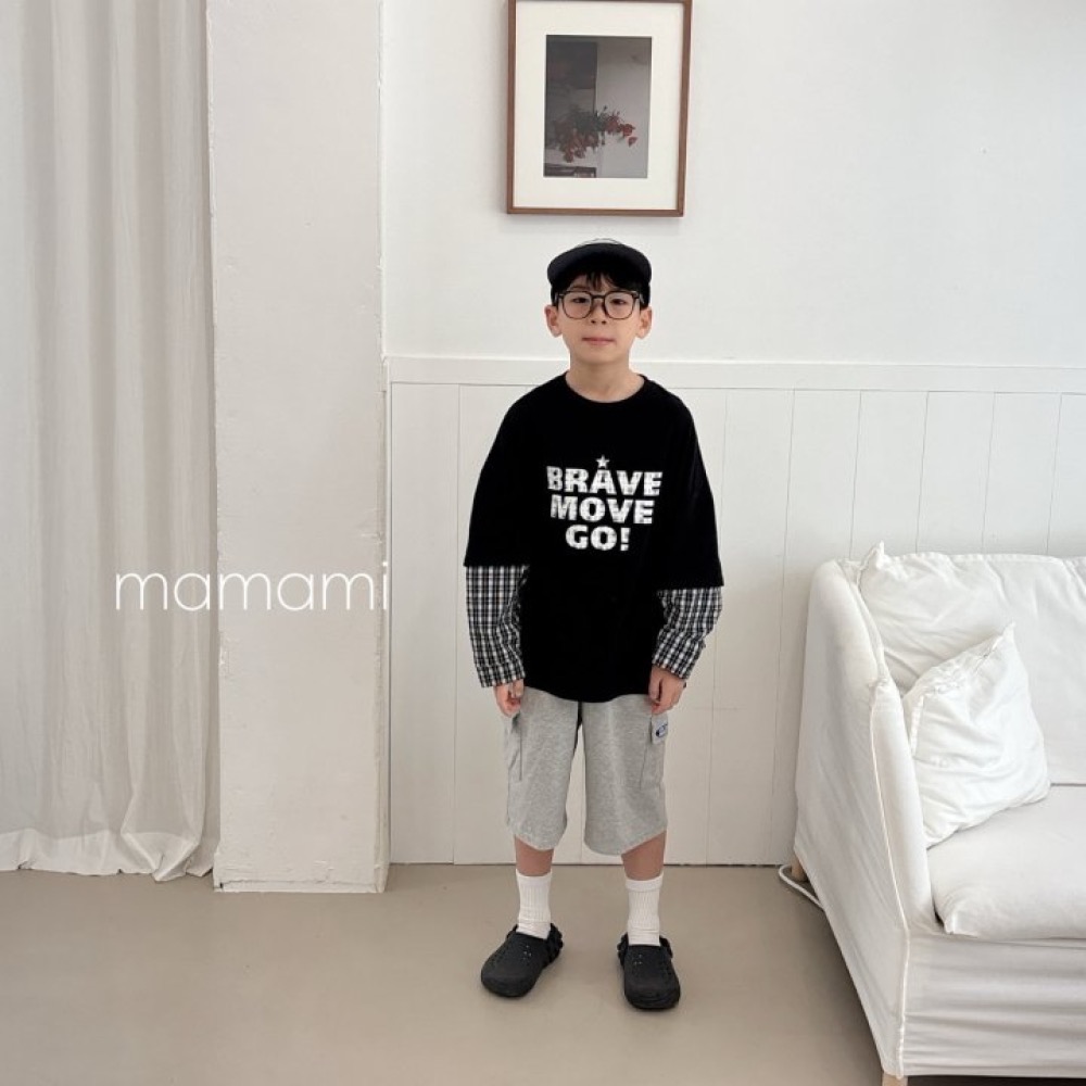 MAMAMI 春季假兩件格子T恤-細節圖4