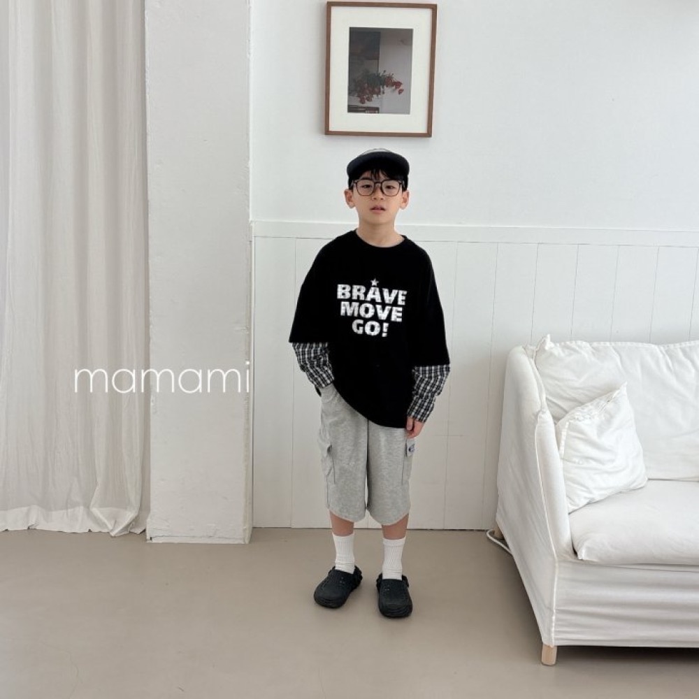 MAMAMI 春季假兩件格子T恤-細節圖5