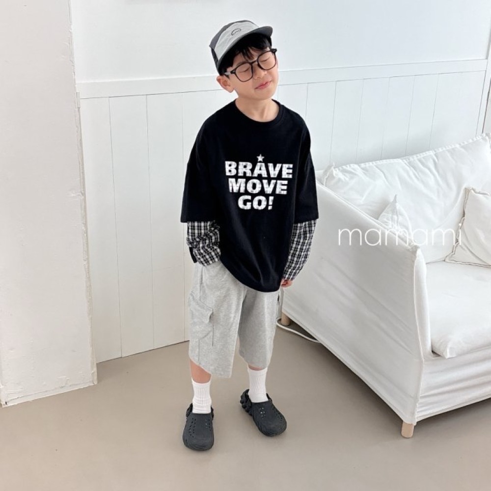 MAMAMI 春季假兩件格子T恤-細節圖6