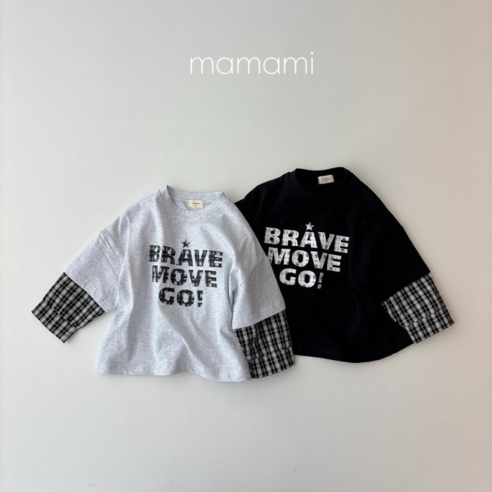 MAMAMI 春季假兩件格子T恤-細節圖7