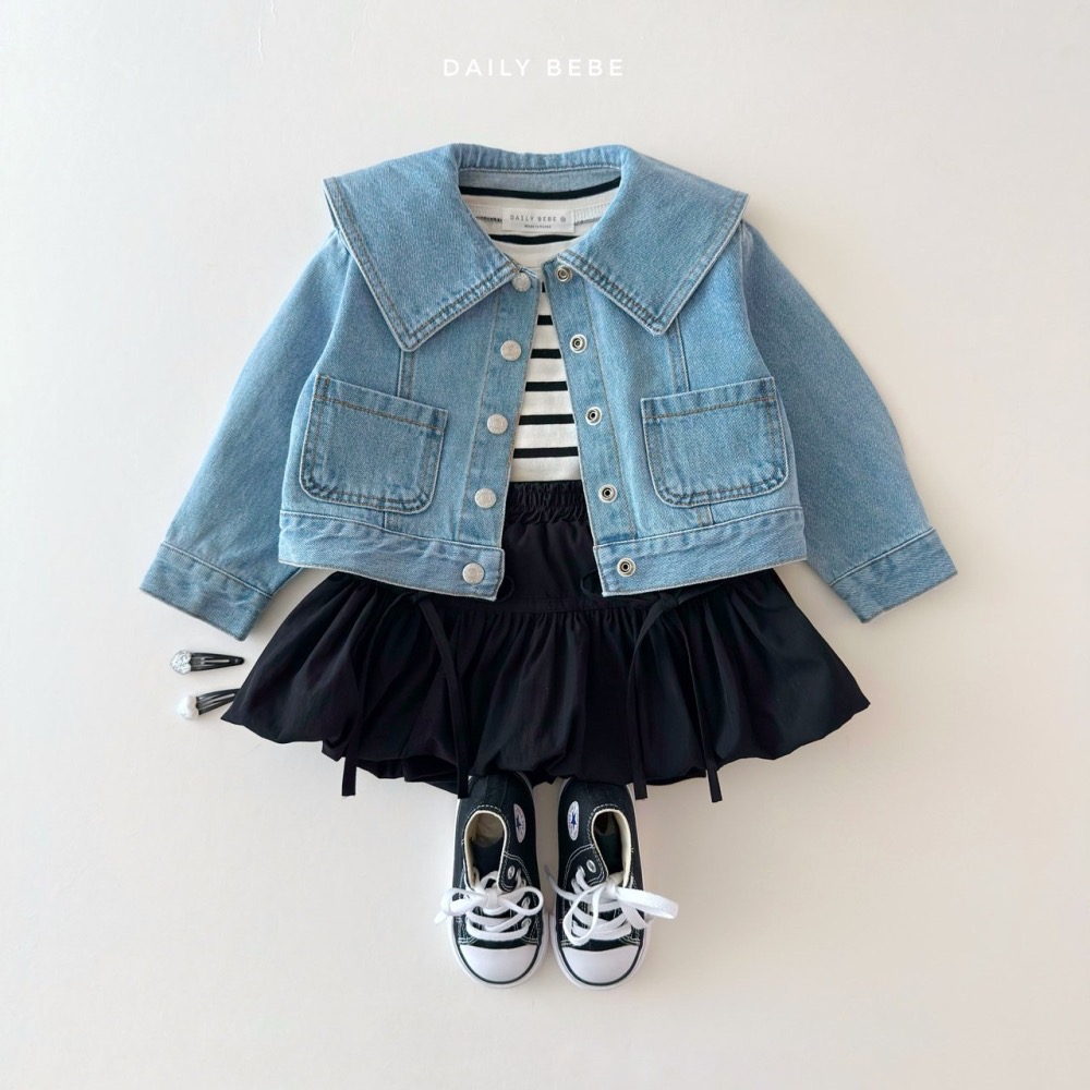 Daily Bebe 春季可愛蝴蝶結短裙-細節圖4