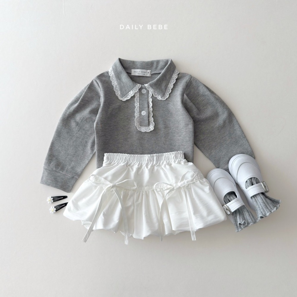 Daily Bebe 春季可愛蝴蝶結短裙-細節圖5