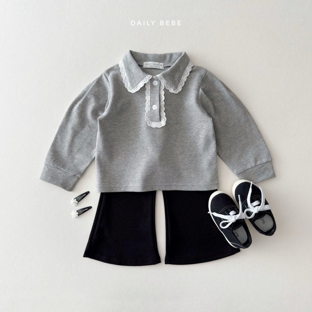 Daily Bebe 春季布蕾絲polo衫-細節圖2