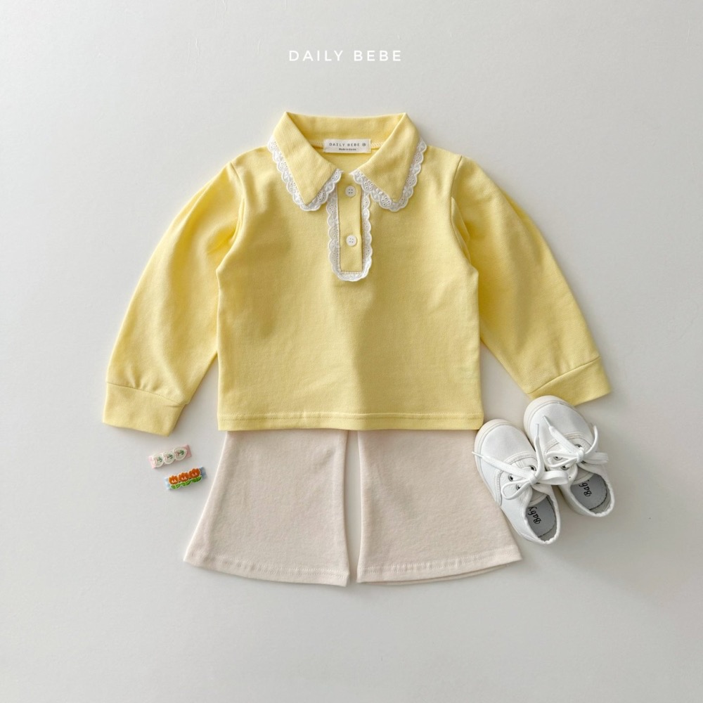 Daily Bebe 春季布蕾絲polo衫-細節圖3