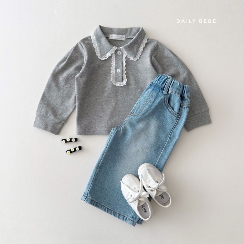 Daily Bebe 春季布蕾絲polo衫-細節圖5