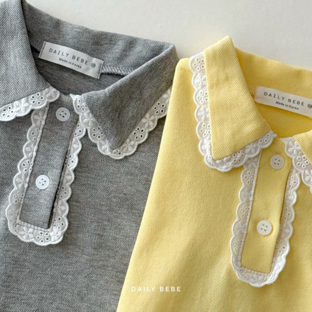 Daily Bebe 春季布蕾絲polo衫-細節圖7