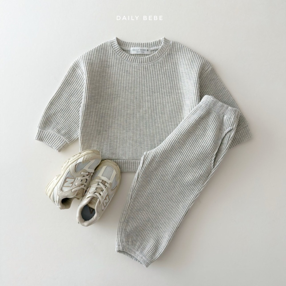 Daily Bebe春季華夫格運動套裝-細節圖4