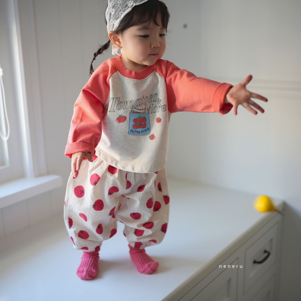 NENERU 春季蕃茄罐圖案上衣-細節圖5