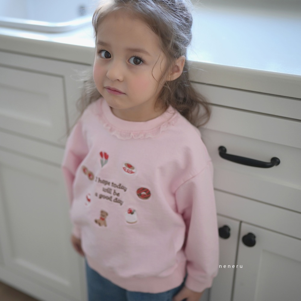 NENERU 春季刺繡下午茶上衣-細節圖3