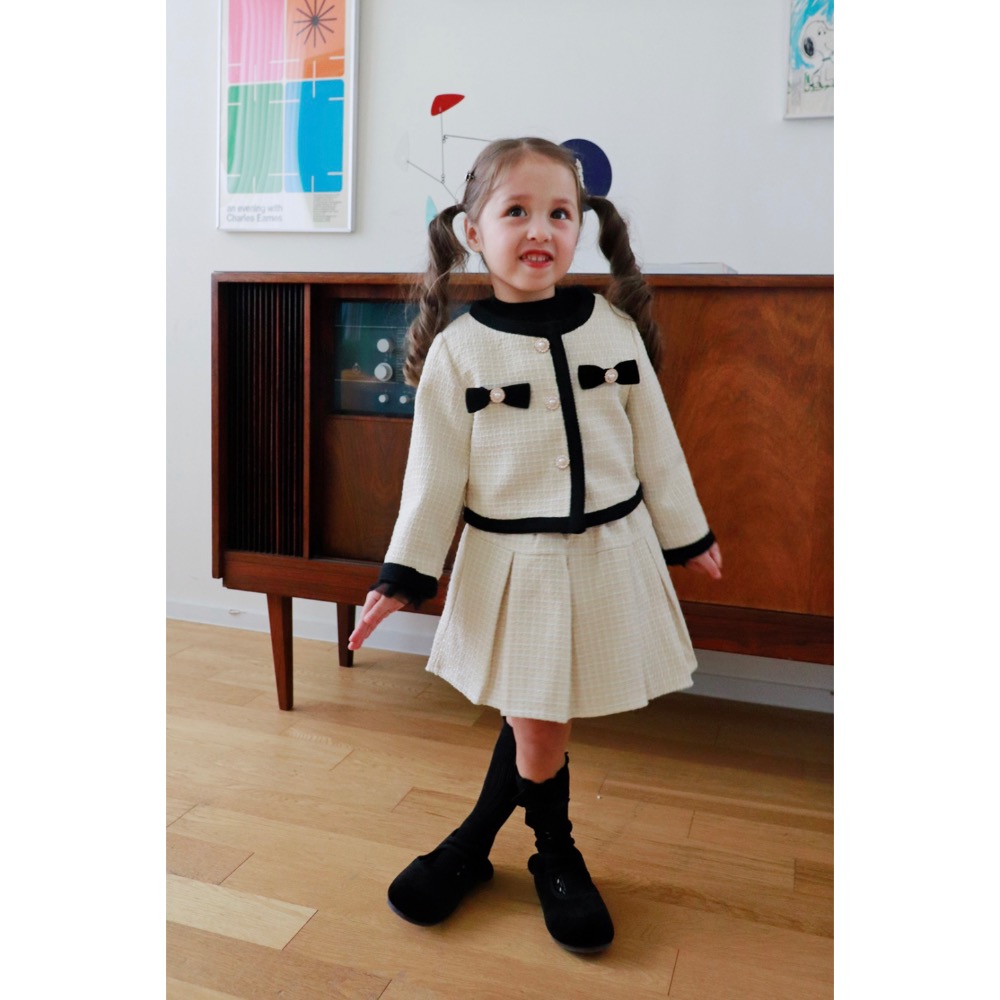 BONNE 春季小香風外套短裙套裝-細節圖2