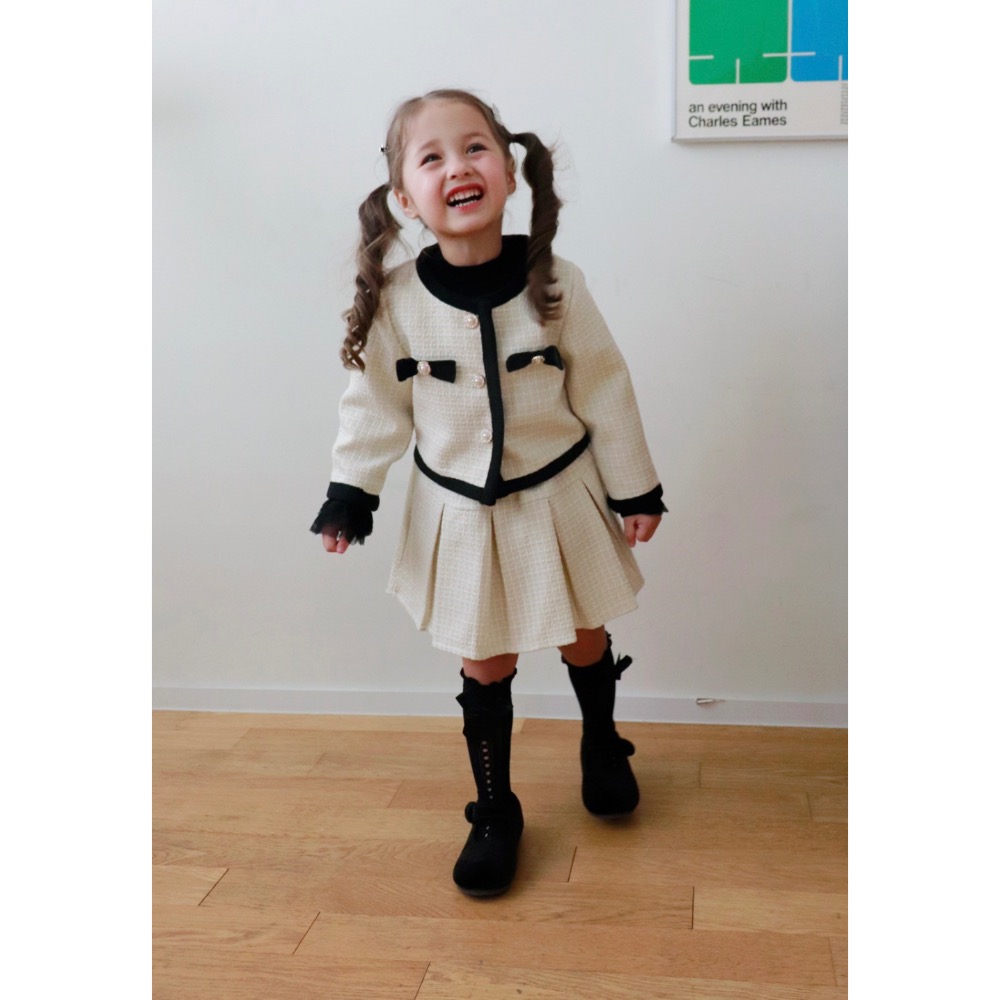 BONNE 春季小香風外套短裙套裝-細節圖5