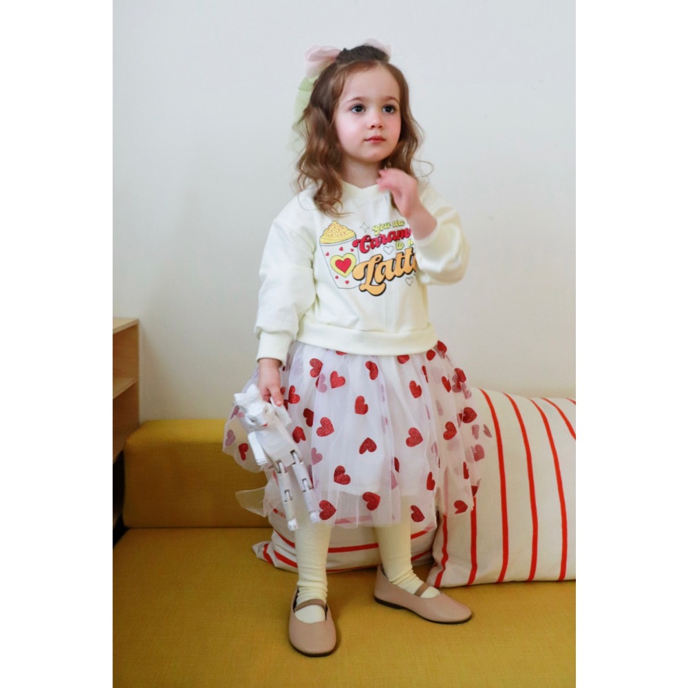 BONNE 春季大膽玩色愛心紗裙洋裝-細節圖3