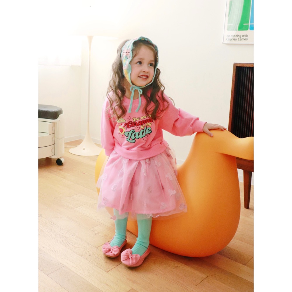 BONNE 春季大膽玩色愛心紗裙洋裝-細節圖5