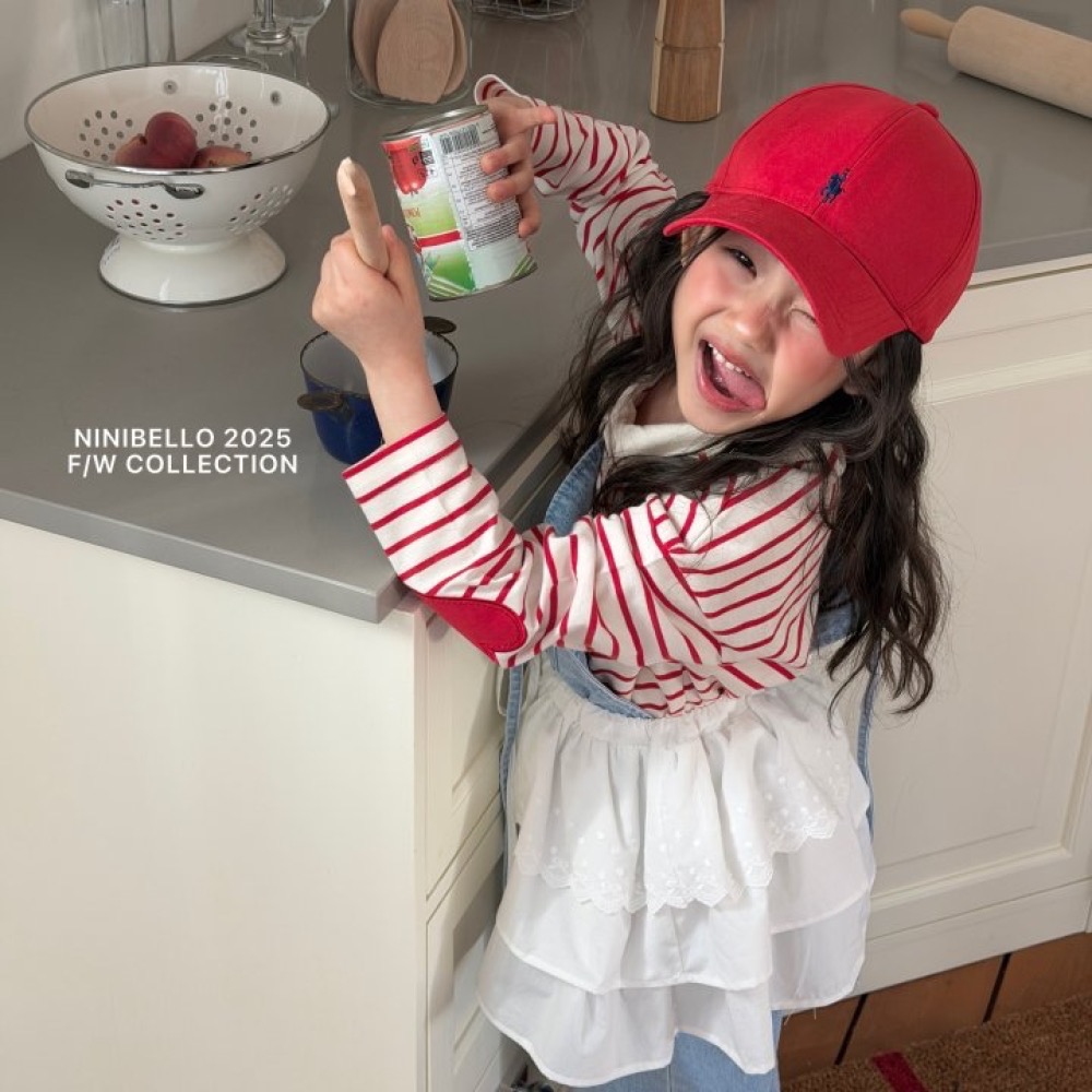 ninibello 春季橫條polo衫親子裝-細節圖5