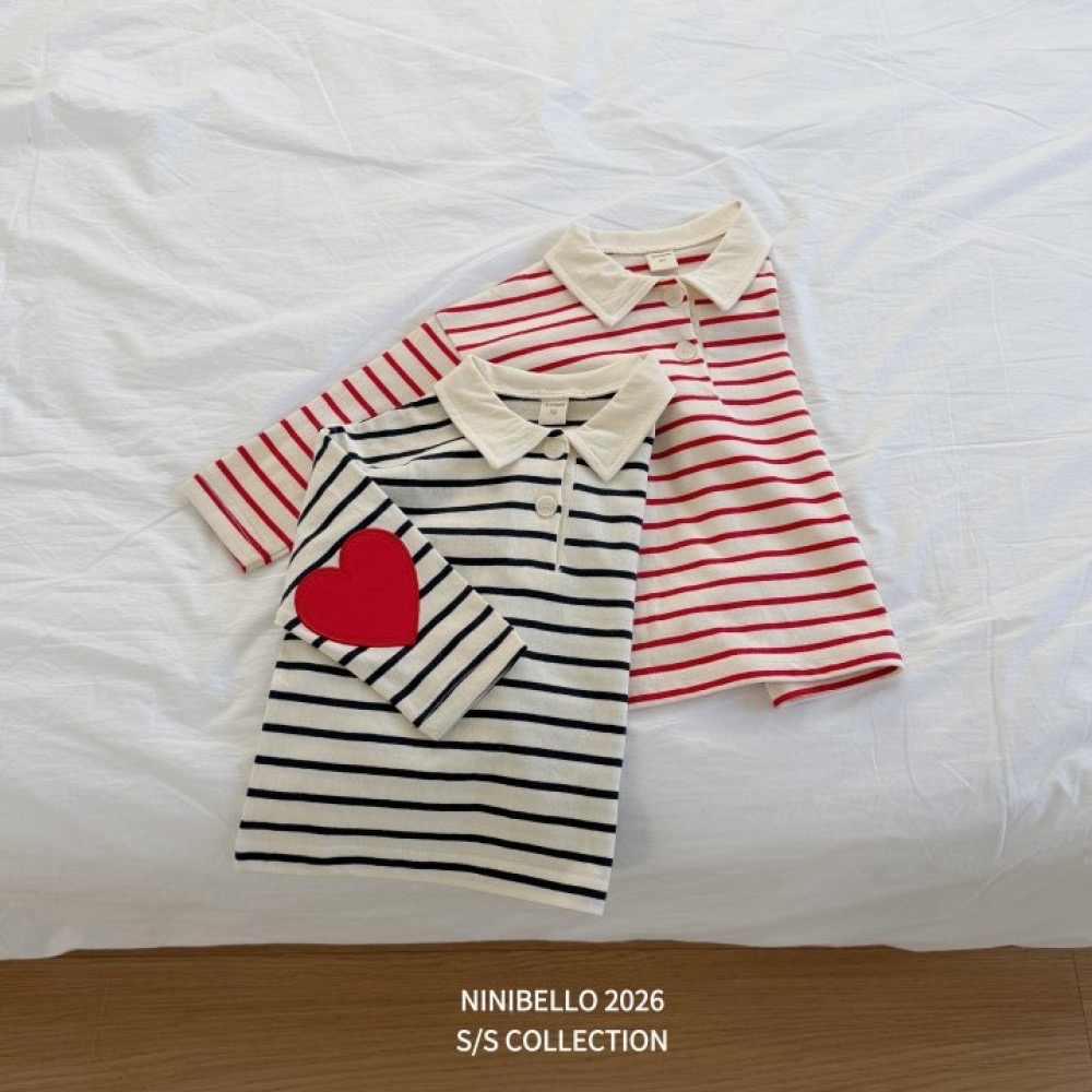 ninibello 春季橫條polo衫親子裝-細節圖9