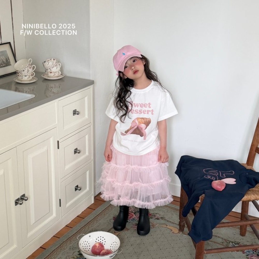 ninibello 春季好吃甜點麵包印花親子T-細節圖4