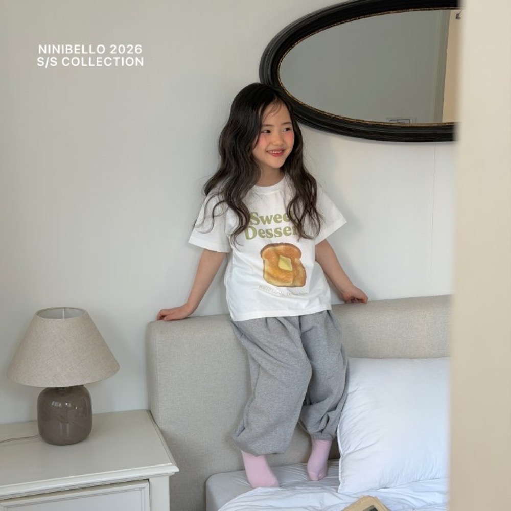 ninibello 春季好吃甜點麵包印花親子T-細節圖5