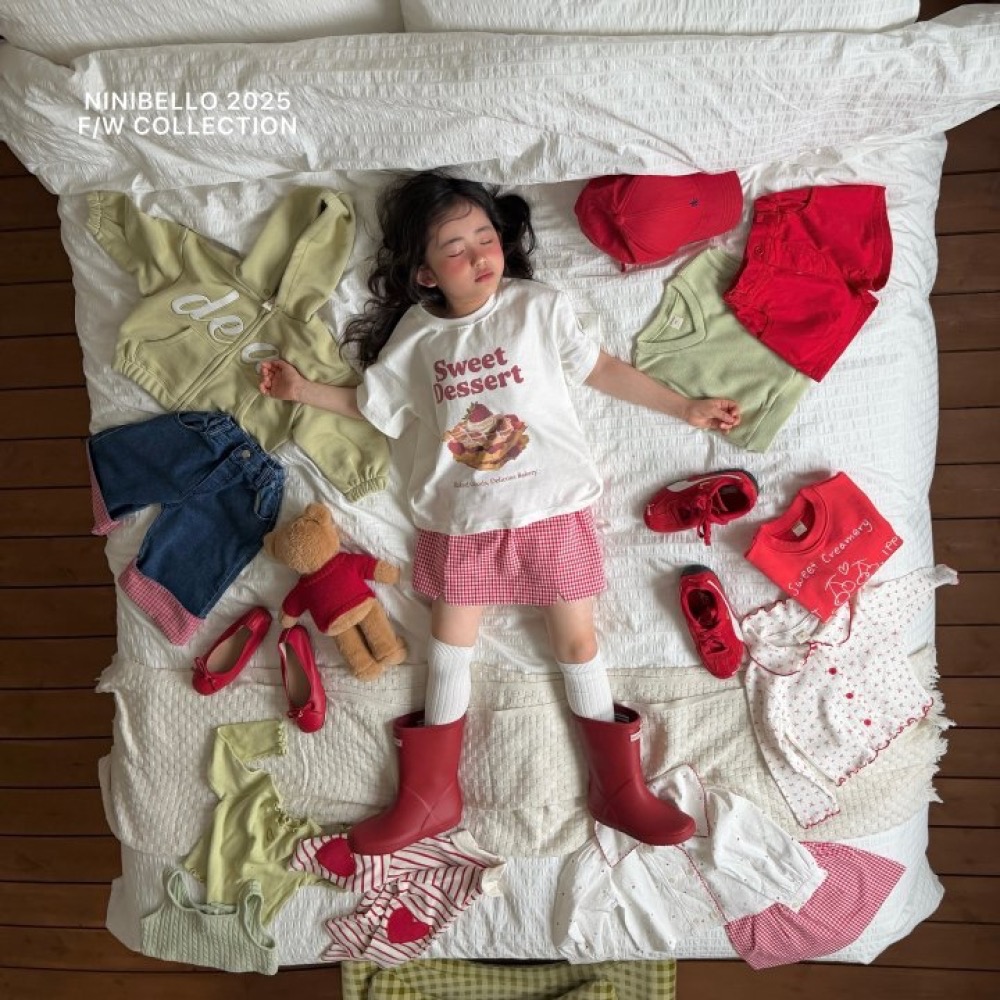 ninibello 春季好吃甜點麵包印花親子T-細節圖6
