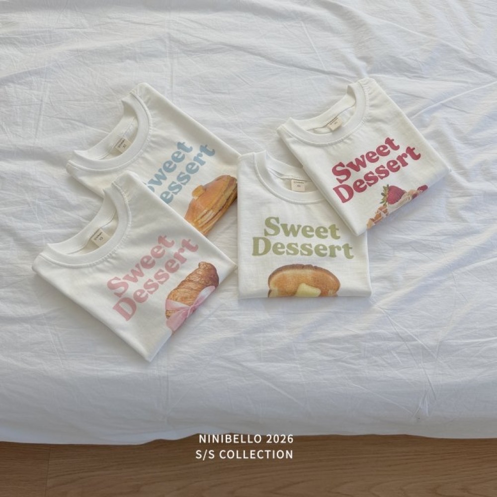 ninibello 春季好吃甜點麵包印花親子T-細節圖7