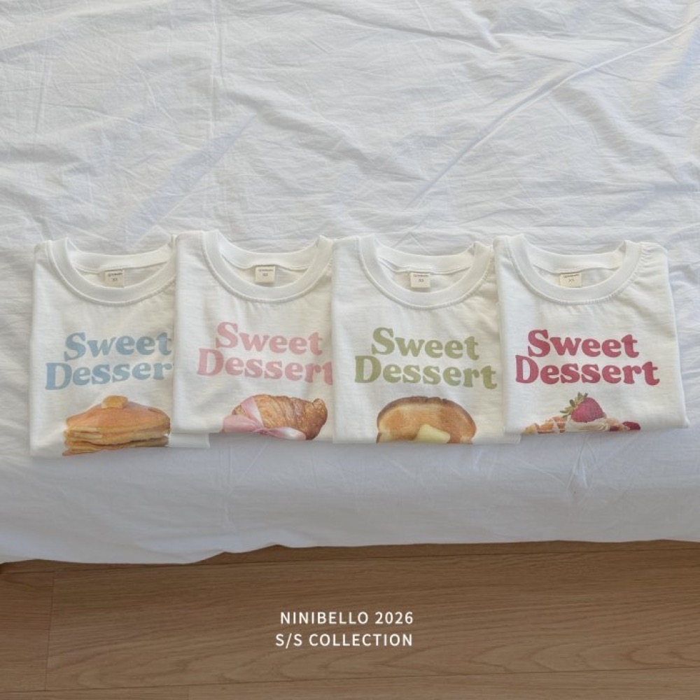 ninibello 春季好吃甜點麵包印花親子T-細節圖8