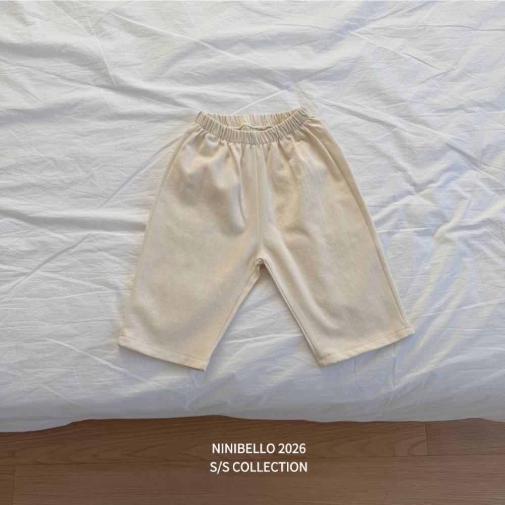 ninibello 春季素面好搭棉質長褲-細節圖5
