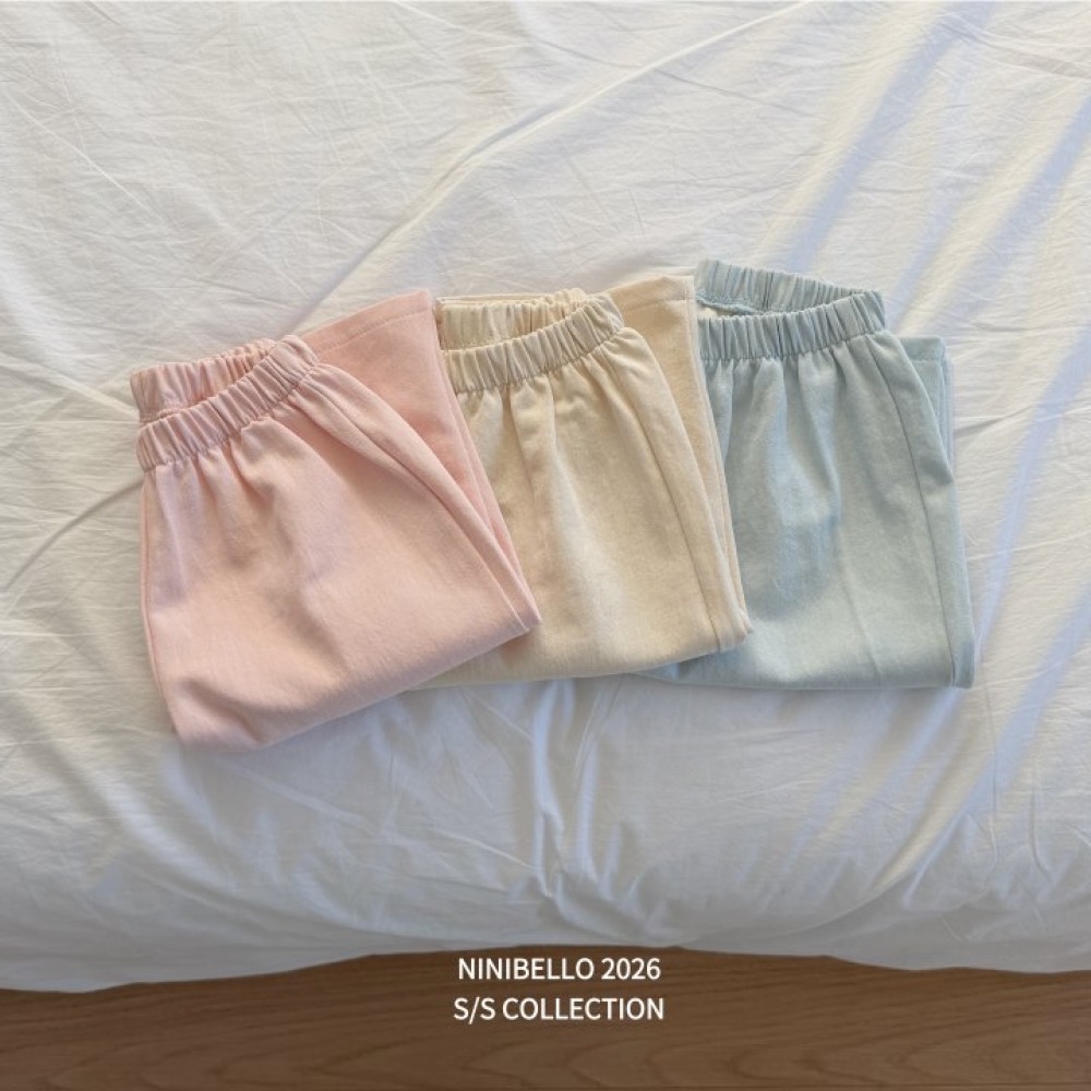ninibello 春季素面好搭棉質長褲-細節圖6