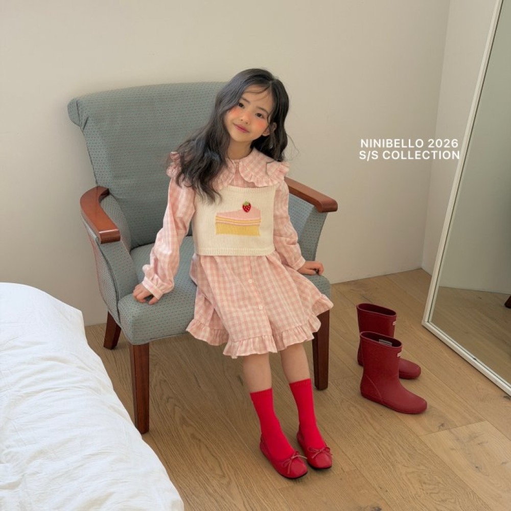 ninibello 春季格子荷葉洋裝-細節圖6