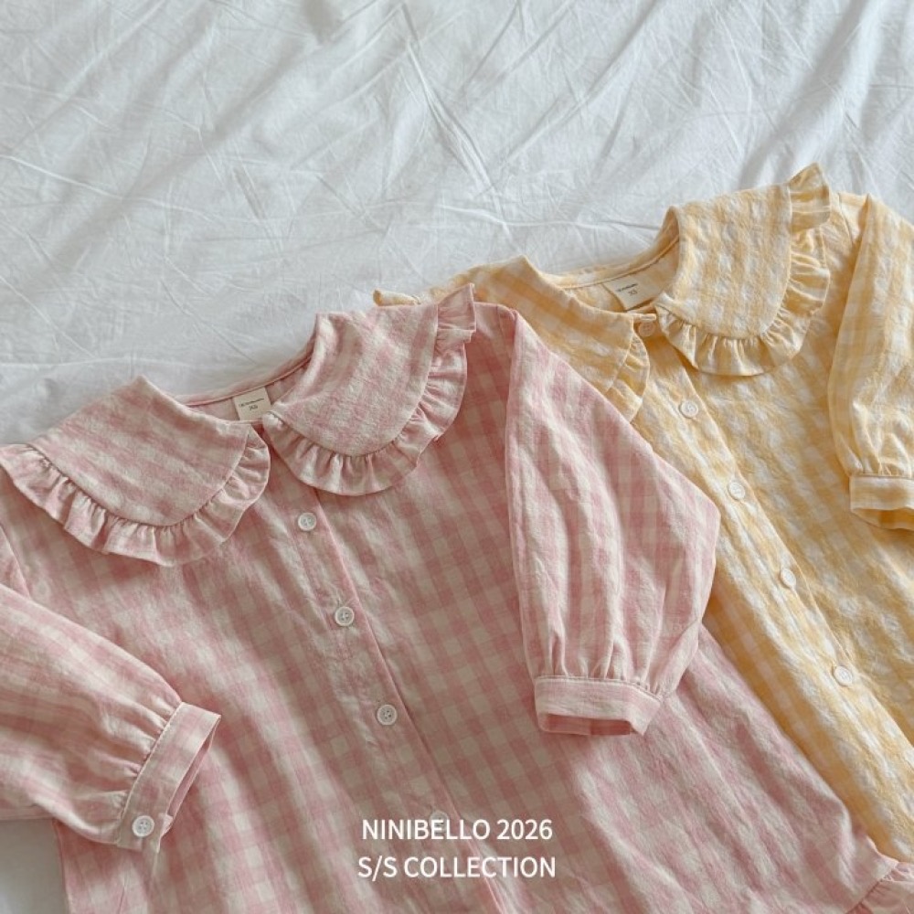 ninibello 春季格子荷葉洋裝-細節圖8