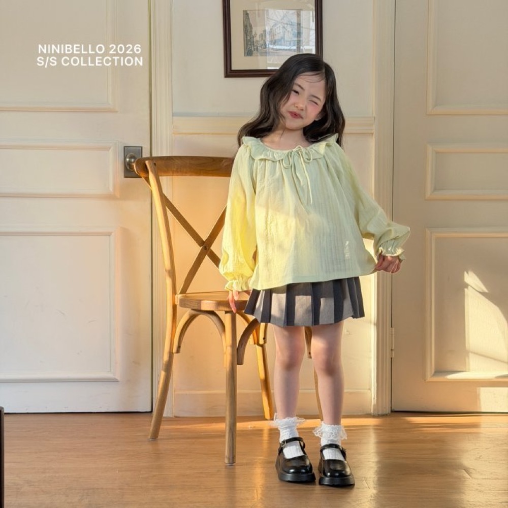 ninibello 春季蝴蝶結百褶短裙-細節圖5