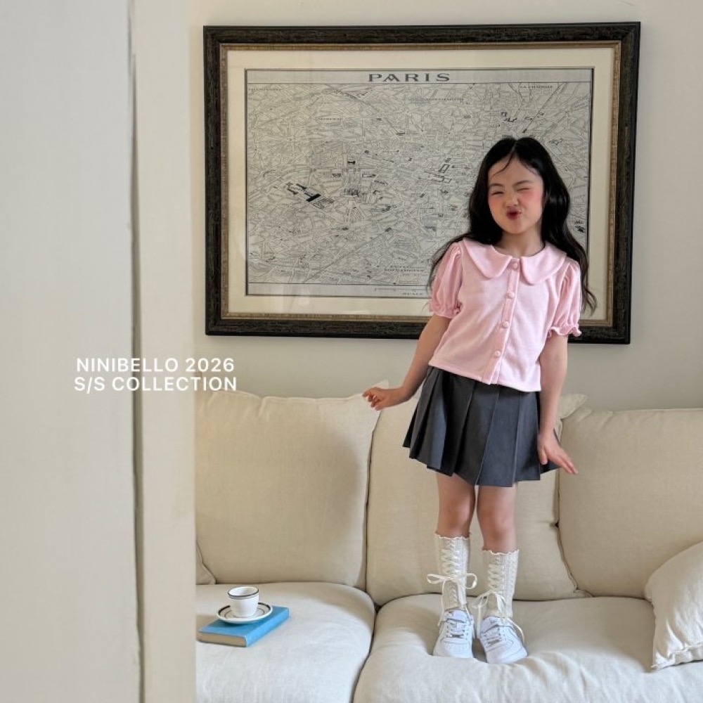 ninibello 春季蝴蝶結百褶短裙-細節圖7